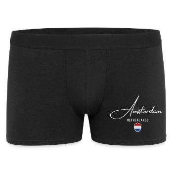 Amsterdam Hollande, design élégant Amsterdam - Boxer Homme - noir - Devant
