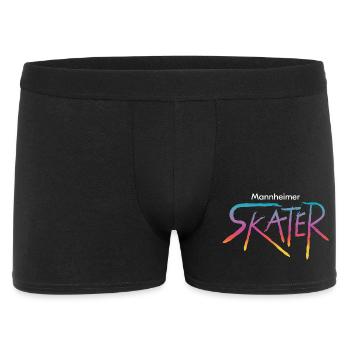 Art de rue Skater rétro coloré en dégradé - Boxer Homme - noir - Devant