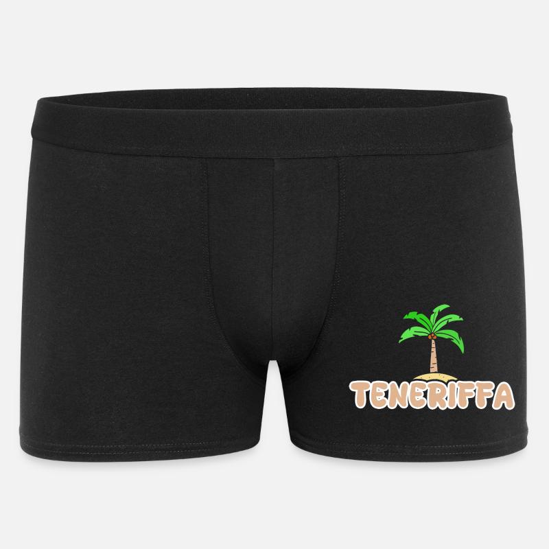 Urlaub Teneriffa - Männer Boxer Shorts - Schwarz