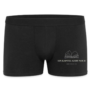 Kapitelnacht Schlafenszeit - Männer Boxer Shorts - Schwarz - Vorne