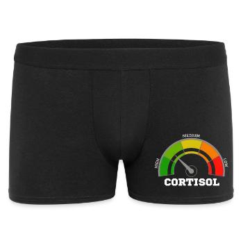 Funny Low cortisol Hilarious Stress Free Cortisol - Men's Boxer Shorts - black - Front