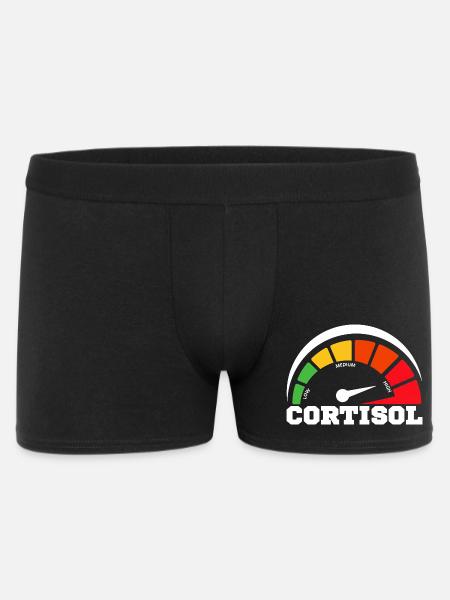 Funny Low cortisol Hilarious Stress Free Cortisol - Men's Boxer Shorts - black