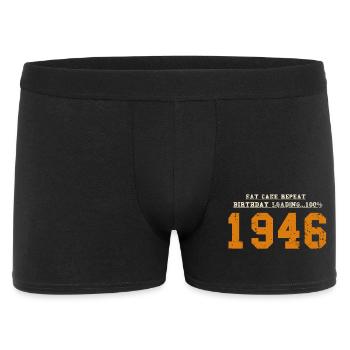 80 Year Anniversary Original 1946 Party Gift - Men's Boxer Shorts - black - Front