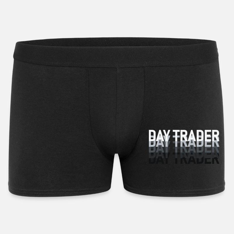 Day Trader Marché boursier Trader boursier - Boxer Homme - noir