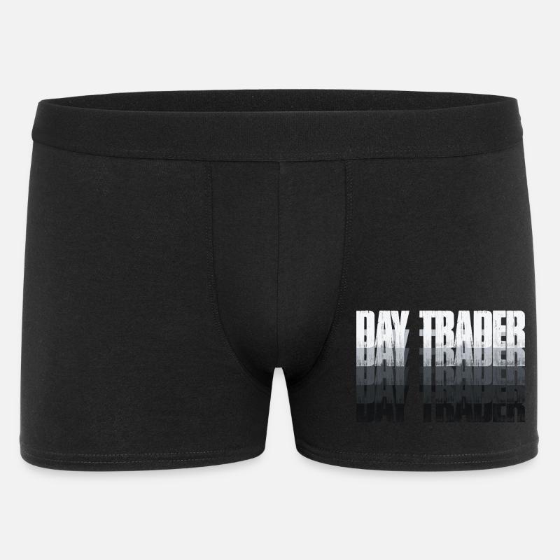 Day Trader Marché boursier Trader boursier - Boxer Homme - noir