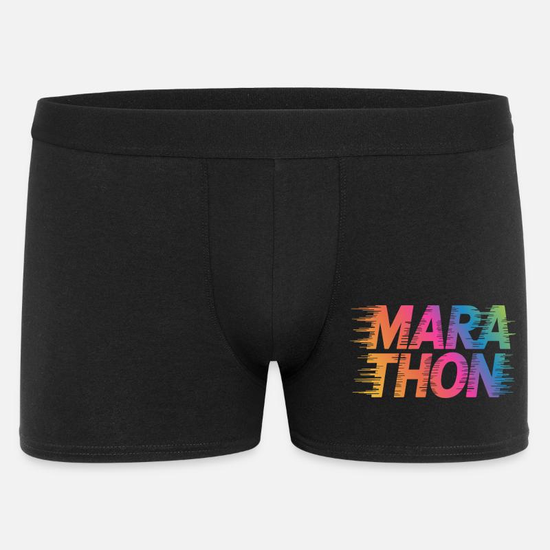 Marathon Gradient Sprintfarben - Männer Boxer Shorts - Schwarz