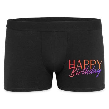 Bon anniversaire - Boxer Homme - noir - Devant