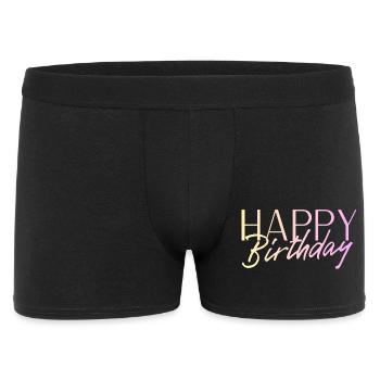 Bon anniversaire - Boxer Homme - noir - Devant
