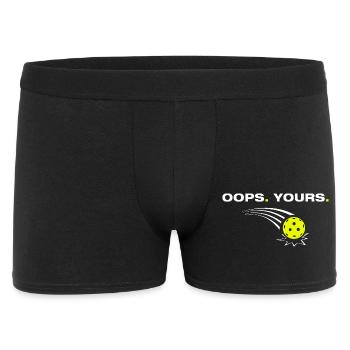 Oups à toi, drôle de joueur de pickleball - Boxer Homme - noir - Devant