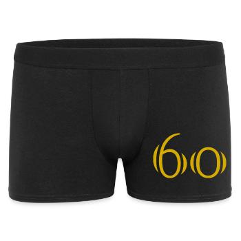 60. 60 YEARS. 60th ANNIVERSARY. 60TH BIRTHDAY. - Men's Boxer Shorts - black - Front