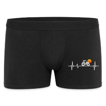 Tractor Heartbeat Farmer Trekker Farmers - Men's Boxer Shorts - black - Front