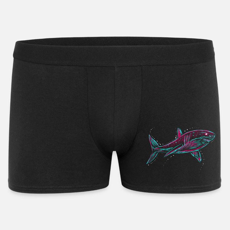 Neo Shark - Männer Boxer Shorts - Schwarz