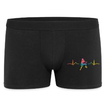 Boulderer Herzschlag Boulder Bouldern - Männer Boxer Shorts - Schwarz - Vorne