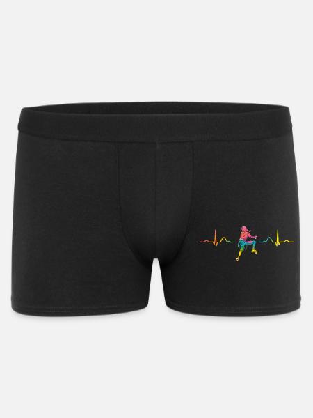 Boulderer Herzschlag Boulder Bouldern - Männer Boxer Shorts - Schwarz
