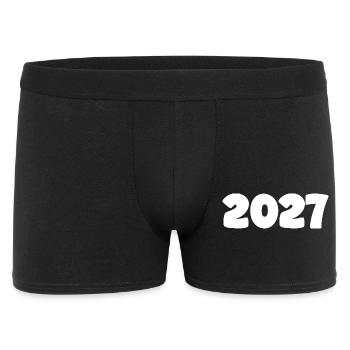 2027 white - Men's Boxer Shorts - black - Front