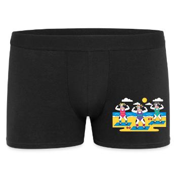 Cow Yoga Beach - Men's Boxer Shorts - black - Front