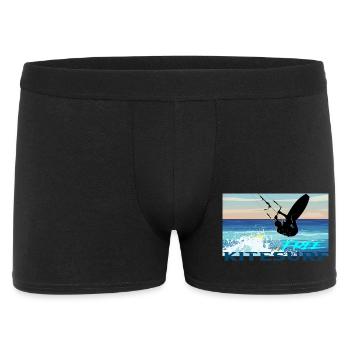 Kitesurf - Männer Boxer Shorts - Schwarz - Vorne