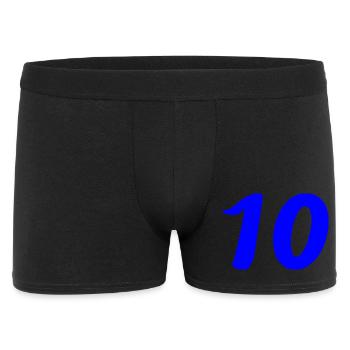 10. 10 JAHRE. 10-JÄHRIGES JUBILÄUM. 10-JÄHRIGES JUBILÄUM. - Männer Boxer Shorts - Schwarz - Vorne