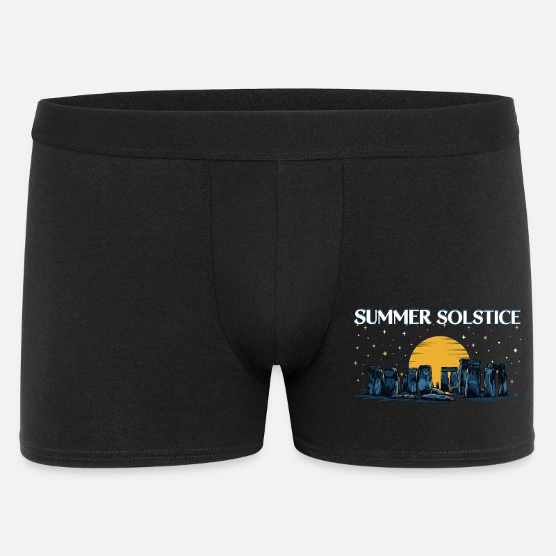 Litha Pagan Solstizio d'Estate Midsommar - Boxer da uomo - nero