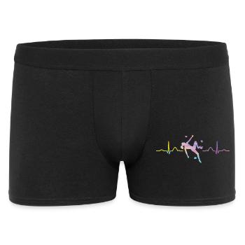 Boulderer Herzschlag Boulder Bouldern - Männer Boxer Shorts - Schwarz - Vorne