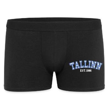 Tallinn gegründet 1986 - Männer Boxer Shorts - Schwarz - Vorne
