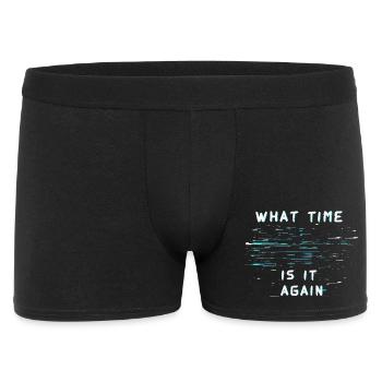 What Time Is It Again Time Blindness - Men's Boxer Shorts - black - Front