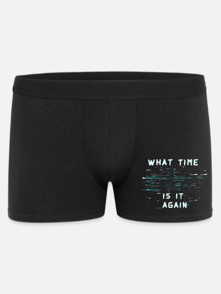 ¿Qué hora es otra vez? Ceguera temporal - Calzoncillos Boxer hombre - negro
