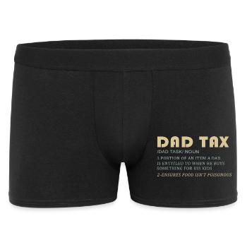 Taxe sur les pères : papa achète pour les enfants - Boxer Homme - noir - Devant