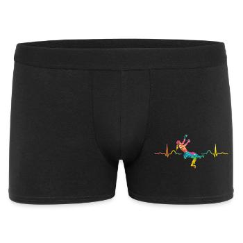 Boulderer Herzschlag Boulder Bouldern - Männer Boxer Shorts - Schwarz - Vorne