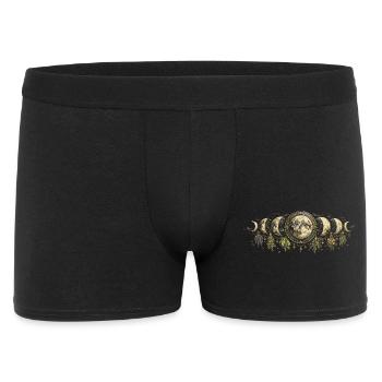 Pharmacien, collecteur d’herbes, pharmacien, Phases lunaires - Boxer Homme - noir - Devant