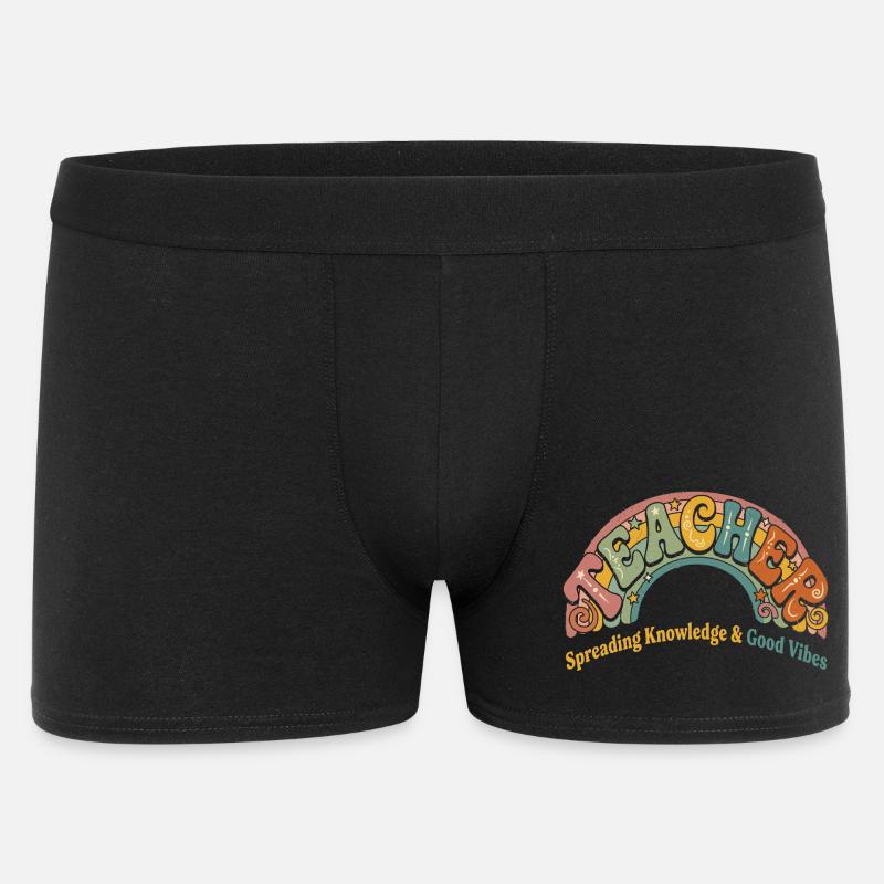 Latter, viden og gode vibes - Boxer Shorts til mænd - sort