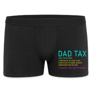 Dad Tax Neon Meme Tee - Men's Boxer Shorts - black - Front