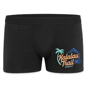 Kalalau Trail Hawaii Logo - Men's Boxer Shorts - black - Front