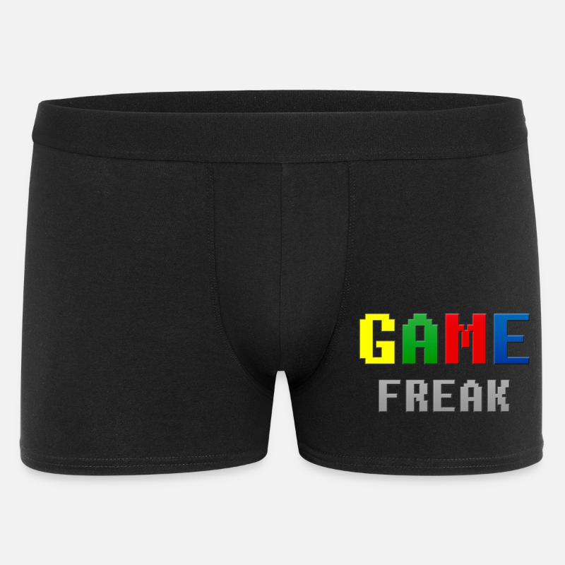 Retro Pixel Game Freak-Thema - Männer Boxer Shorts - Schwarz