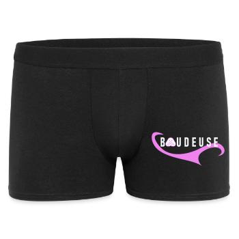 Logo Boudeuse  - Boxer Homme - noir - Devant