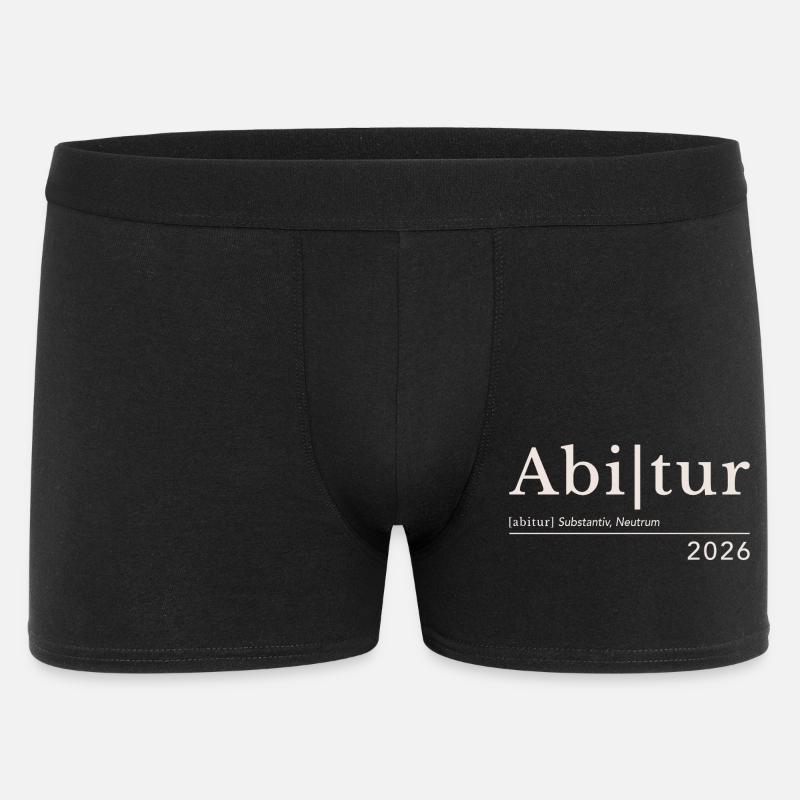 Abitur 2026 - Männer Boxer Shorts - Schwarz