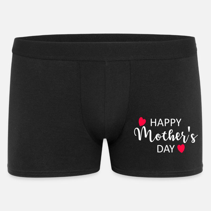 Happy Mother's Day Script Hearts - Men's Boxer Shorts - black