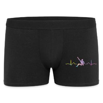 Boulderer Herzschlag Boulder Bouldern - Männer Boxer Shorts - Schwarz - Vorne