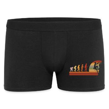Evolution des Kletterns Retro Design - Männer Boxer Shorts - Schwarz - Vorne