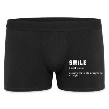 Définition du sourire drôle - Boxer Homme - noir - Devant