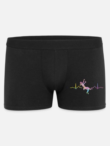 Boulderer heartbeat Bouldering Bouldering - Men's Boxer Shorts - black