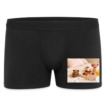 Chico 11: Muttertag 2026 - Männer Boxer Shorts - Schwarz - Vorne