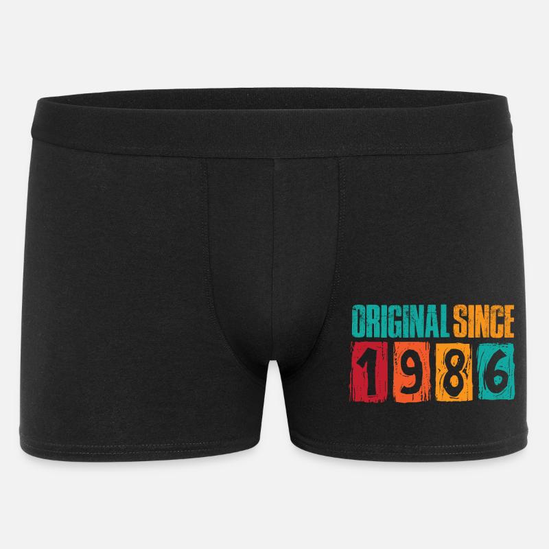 Original since 1986 - Männer Boxer Shorts - Schwarz