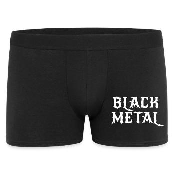 Black Metal logo design - Men's Boxer Shorts - black - Front