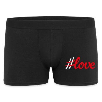 Hashtag Love Love Wedding Cool Quotes Couple - Men's Boxer Shorts - black - Front