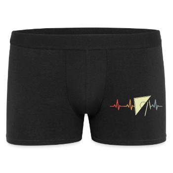 Retro Geotriangle Heart Palpitations - Men's Boxer Shorts - black - Front