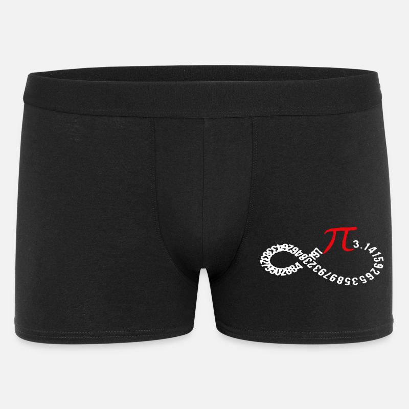 Infinite Pi Digits Ouroboros - Men's Boxer Shorts - black