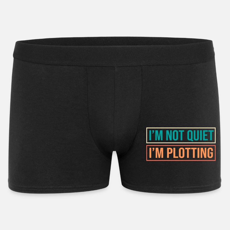 Anxiety ängstlich Angsthase Introvertiert - Männer Boxer Shorts - Schwarz