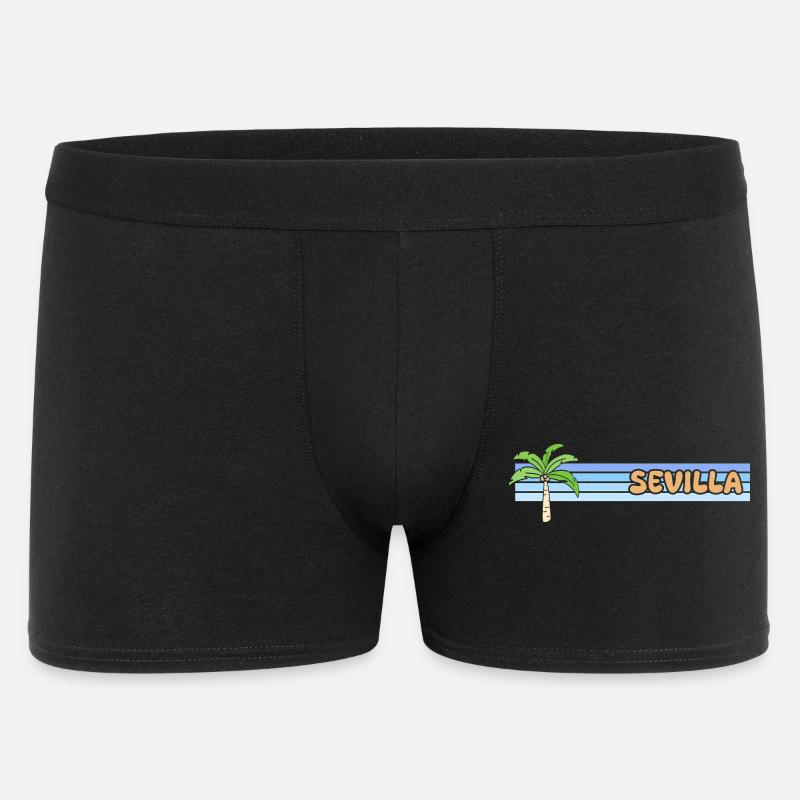 Sonne Sevilla - Männer Boxer Shorts - Schwarz