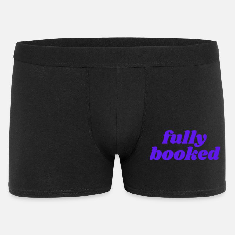 fully booked - Männer Boxer Shorts - Schwarz